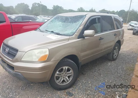 2005 Honda Pilot Ex из США, поврежденный, VIN 5FNYF18405B007649